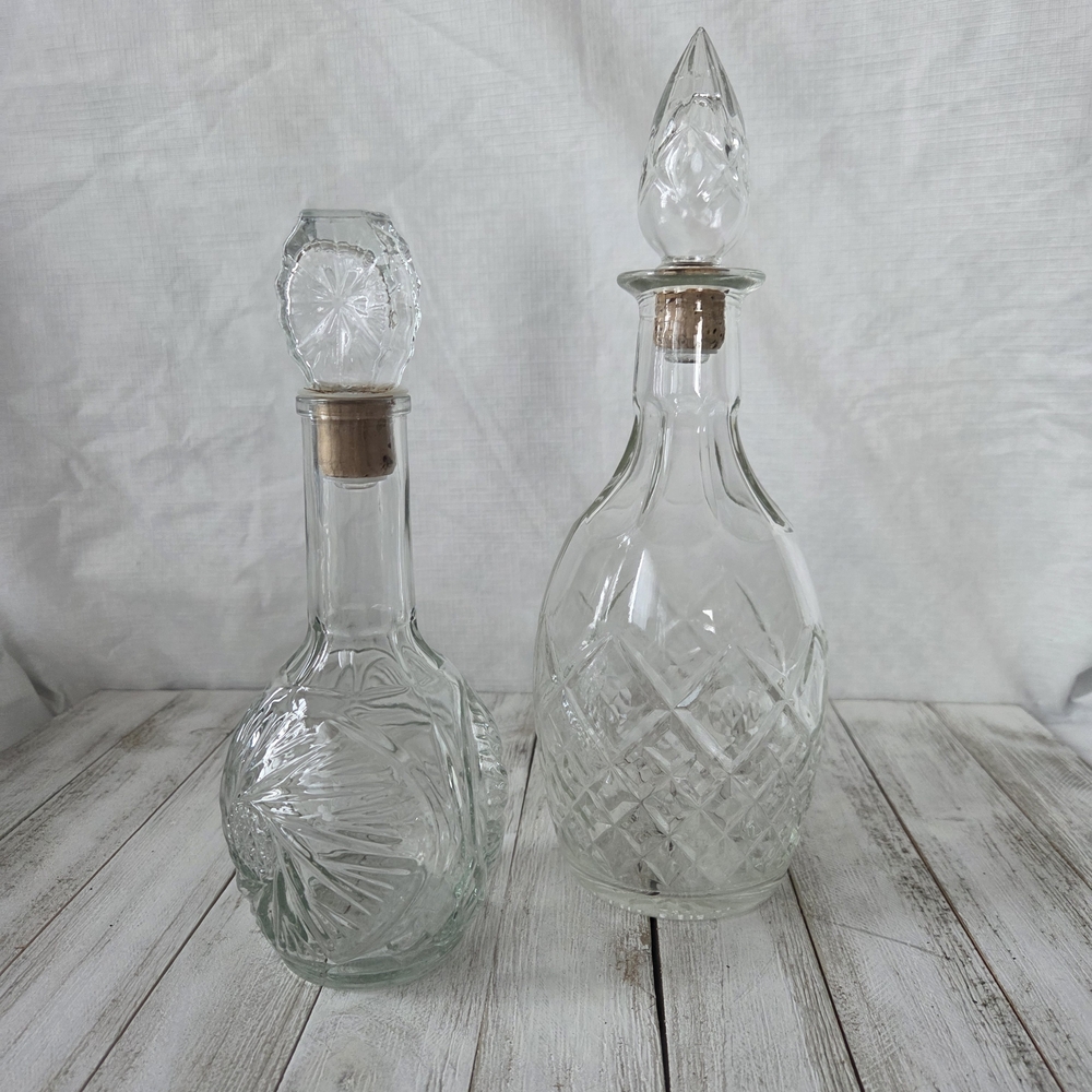Vintage Crystal Decanters Made In Canada